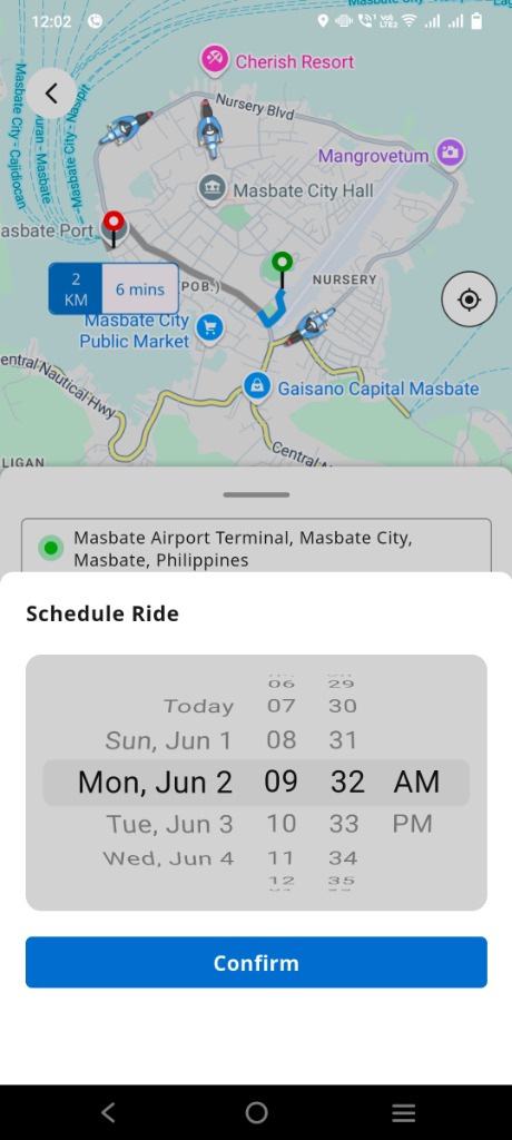 G Ridesy Schedule Ride Feature - Plan Your Travel